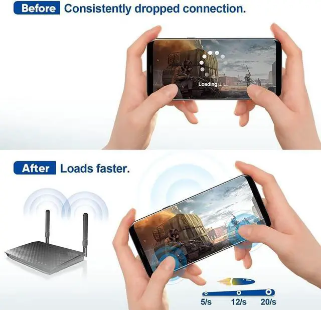 Alt view image 5 of 7 - Dual Band WiFi 2.4GHz 5GHz 5.8GHz 8dBi SMA Male Antenna (2-Pack) for Wireless Vedio Security IP Camera Recorder Surveillance Recorder Truck Trailer Rear View Backup Camera Reversing Monitor