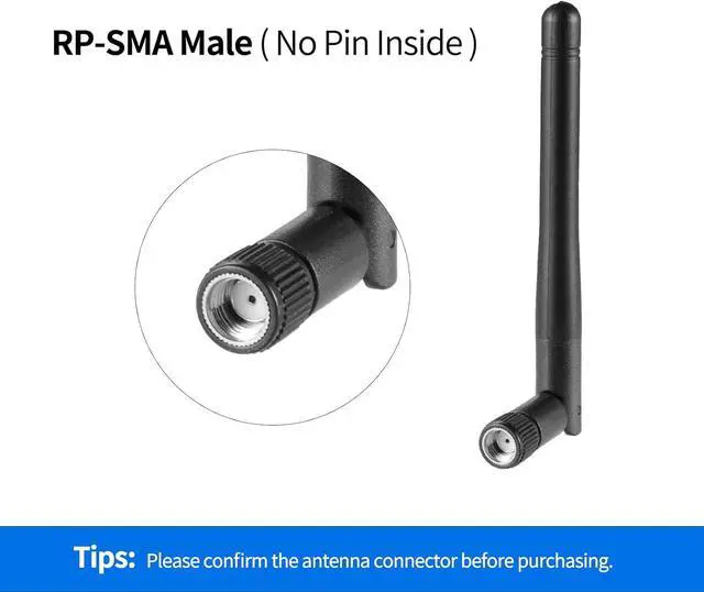 Alt view image 3 of 6 - Dual Band WiFi 2.4GHz 5GHz 5.8GHz Mimo Replacement Antenna for Furrion Back Up RV Camera Boost Wireless Signals (2 Pack),Short Antenna
