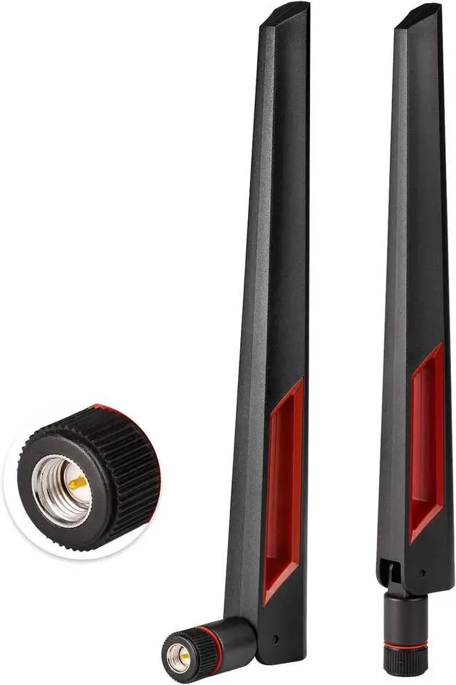 Main image of Dual Band WiFi Antenna 2.4GHz 5GHz 5.8GHz SMA WiFi Antennae for PC Desktop Computer Motherboard PCI WiFi Bluetooth Card Wireless Network Router (2-Pack)