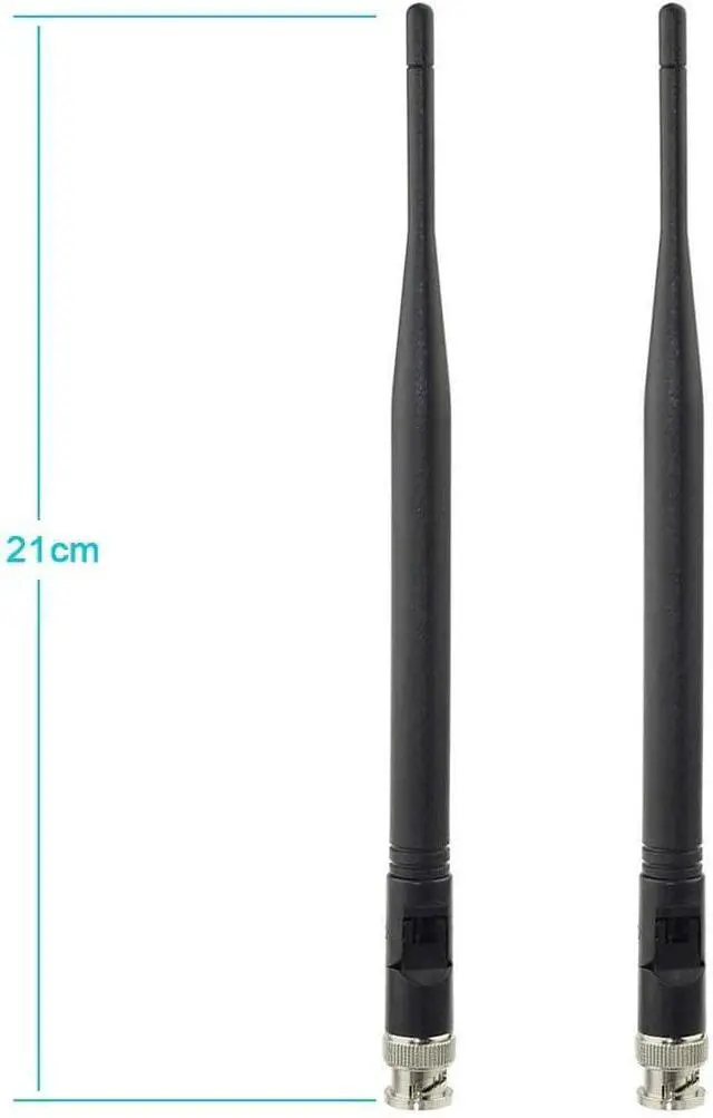 Alt view image 3 of 7 - Wireless Microphone Receiver Antenna UHF 400MHz-960MHz BNC Male Antenna (2-Pack) for Wireless Microphone System Mic Receiver Remote Digital Audio Tuner UHF Ham Radio