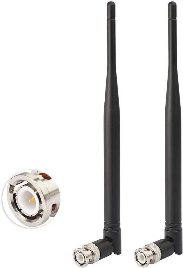 Alt view image 2 of 7 - Wireless Microphone Receiver Antenna UHF 400MHz-960MHz BNC Male Antenna (2-Pack) for Wireless Microphone System Mic Receiver Remote Digital Audio Tuner UHF Ham Radio