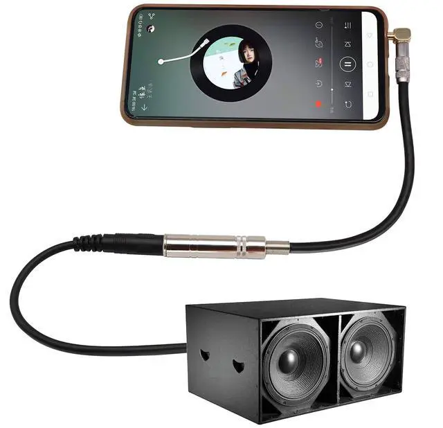 Alt view image 5 of 7 - 90 Degree 1/8 to 1/4 Stereo Adapter Cable, TRS 90 Degree 3.5mm Male to 6.35mm Female Stereo Audio Adapter for Amplifiers, Guitar,Home Theater Devices,Laptop etc.(9inch/24cm)