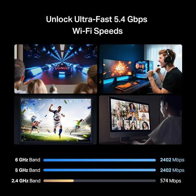 Alt view image 4 of 7 - TP-Link AXE5400 WiFi 6E PCIe WiFi Card for Desktop PC (Archer TXE73E), Up to 5.4 Gbps Tri-Band Wireless Card | 6 GHz | Low-Latency | Bluetooth 5.3 | WPA3 | Low-Profile Single Antenna | OFDMA, MU-MIMO