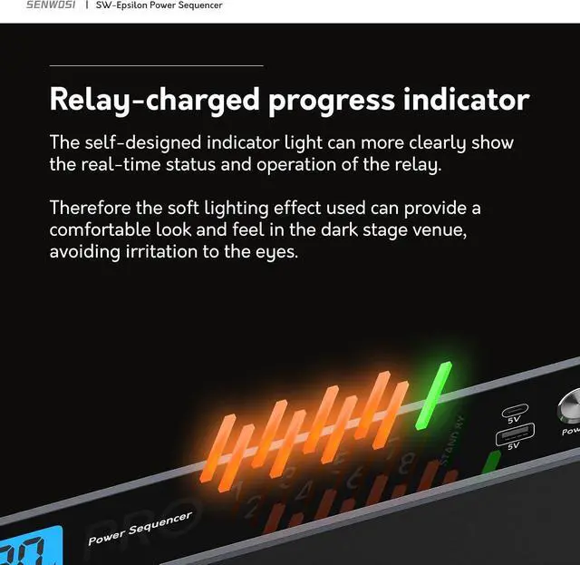 Alt view image 3 of 7 - 10 Socket Power Conditioner/Surge Sequencer USB Type-C/Type-A Charger