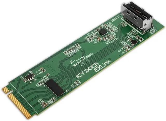Main image of ICY DOCK M.2 2280 NVMe PCIe 5.0 x4 to MCIO 4i SFF-TA-1016 Adapter with Redriver - EXLink MB309A5