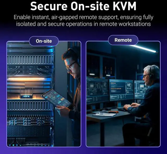 Alt view image 4 of 7 - GL.iNet Comet 5G Remote 5G KVM with Failover, 4K@30FPS HDMI Passthrough, Wi-Fi 6 & Ethernet, 3.69" Touchscreen, 64GB eMMC, Tailscale Remote Access for Disaster Recovery, IT Professional