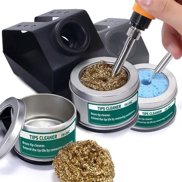 Alt view image 2 of 7 - 939D+ I Soldering Station, Upgraded, 75 Watt Equivalent with 3 Memories, °C/°F LCD display, Sleep Function, Automatic Shutdown & Brushed Aluminum Panel(Iron-burn Resistant)