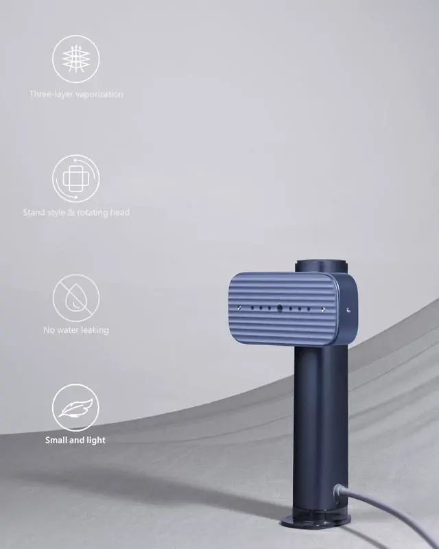 Alt view image 2 of 7 - G5 Pro Travel Steamer For Clothes, 110-240V Portable Handheld Irons-15S Fast Heat Up, Auto Shut-Off Rotating Head With Big Iron Panel, 100Ml Tank Self-Standing For Global Travel (BLUE)