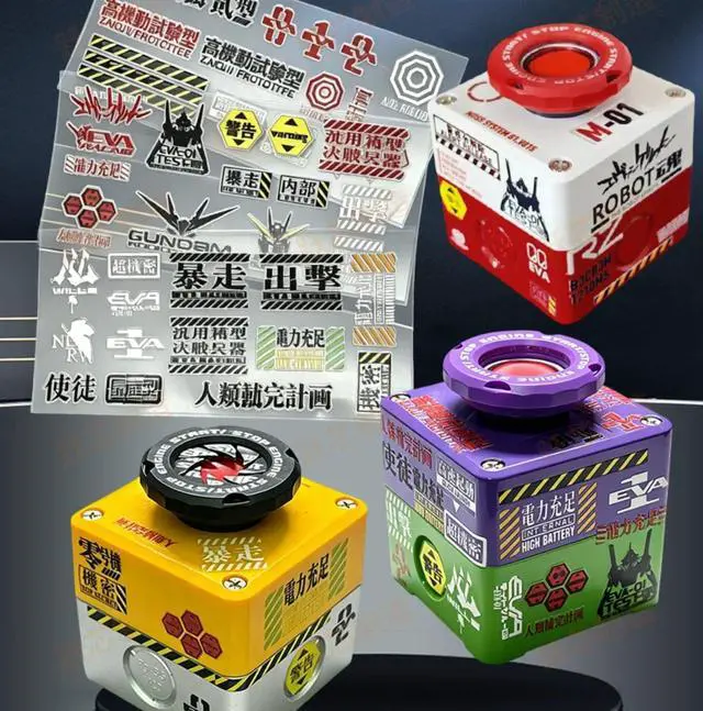 Alt view image 2 of 7 - RGB Backlight Wireless Desktop Power Button for PC (Laptop Incompatible), Atomic Nuclear Bomb Rocket Launch , Big Red Button (Purple)