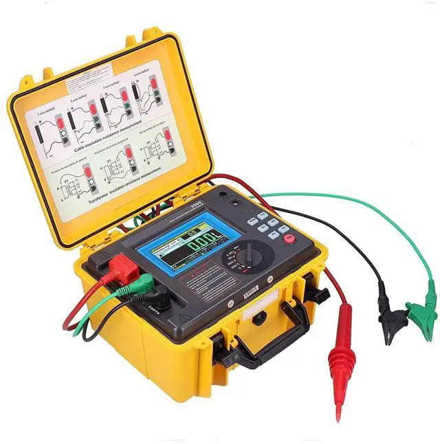 Alt view image 2 of 7 - ETCR3500 5KV High Voltage Insulation Tester Megohm Meter 5T 5mA | Supports IR, PI, DAR, STEP and RAMP Testing for cables, motors, transformers and switchgear