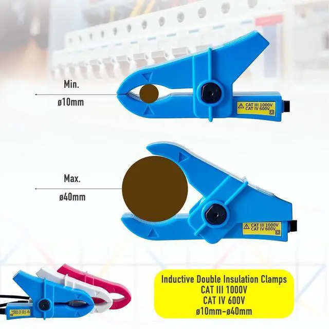 Alt view image 7 of 7 - ETCR1000D Non-Contact Phase Sequence Tester, Phase Rotation Meter, AC 70-1000V, Wire Diameter 0.4-1.6 inch | For insulated wires 0.4-1.6in (10-40mm) diameter, suitable for AC 70-1000V phase sequence t