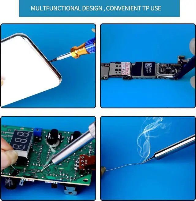 Alt view image 7 of 7 - Soldering Mat Insulation Silicone Magnetic Repair Work Station Mat Heat-Resistant for BGA and Gun Soldering Iron, Workbench, Cell Phone Laptop Repair, Size: 17.8 x 11.8 inch