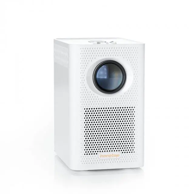 Main image of Portable Projector, Native 720P Bluetooth Projector with 4K Decoding, 2GB+16GB Smart WiFi Projector, Fully Enclosed Dustproof Home Theater Outdoor Movie Projector with HDMI USB Port & Remote - White