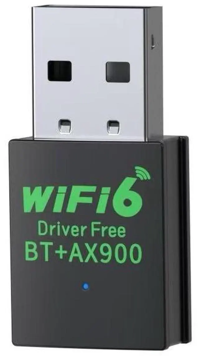 Main image of USB WiFi 6 Adapter for PC Desktop & Laptop, 900Mbps Dual Band 2.4/5GHz with Bluetooth 5.3, Nano Size Plug & Play, Windows 11/10 Driver-Free