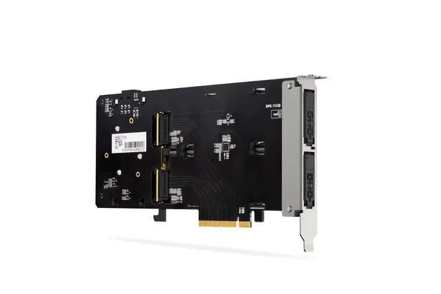 Alt view image 5 of 5 - ICY DOCK ExpressSlot Elite MB303E5P-B Removable 2 Bay E1.S NVMe SSD (9.5mm) to PCIe 5.0 x8 Mobile Rack Enclosure / Adapter Card for PCIe Expansion Slot (PCIe Bifurcation required)