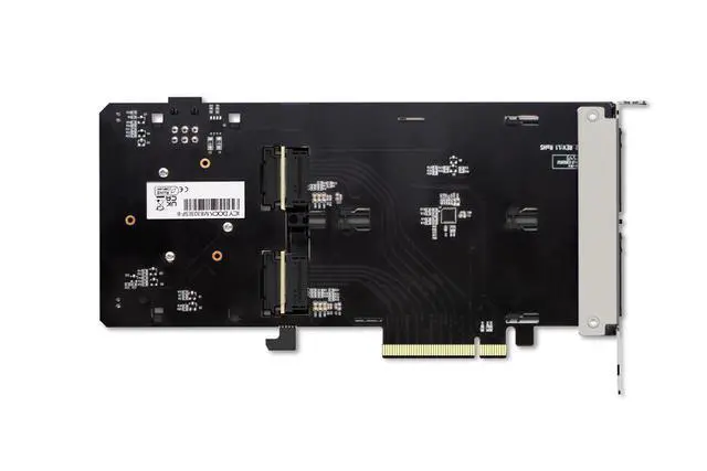 Alt view image 3 of 5 - ICY DOCK ExpressSlot Elite MB303E5P-B Removable 2 Bay E1.S NVMe SSD (9.5mm) to PCIe 5.0 x8 Mobile Rack Enclosure / Adapter Card for PCIe Expansion Slot (PCIe Bifurcation required)