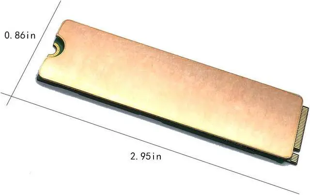Alt view image 2 of 6 - Laptop NVMe M.2 Heatsink with Nano Thermal Pads,Heat Sink Copper for 2280 M2 SSD Laptop (2pcs)