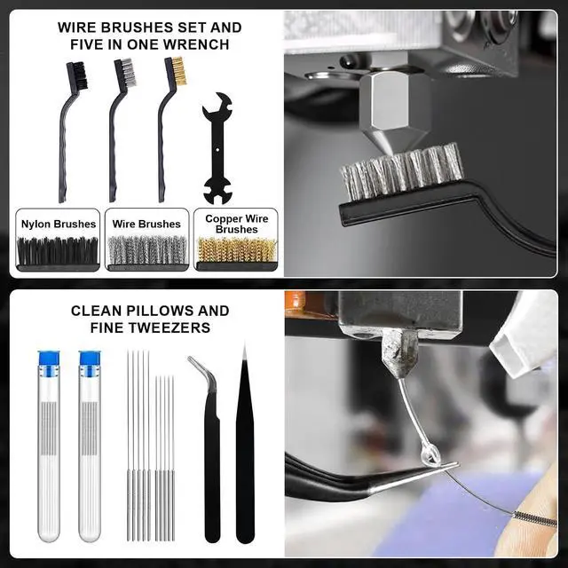 Alt view image 5 of 7 - 212Pcs 3D Printer Tool Kit with 3D Printer Accessories Bring Tool Box Includes Deburring Ideal for Disassembly Cleaning and Precision Machining Toolboxes