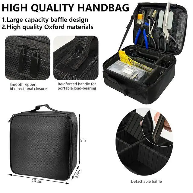 Alt view image 4 of 7 - 212Pcs 3D Printer Tool Kit with 3D Printer Accessories Bring Tool Box Includes Deburring Ideal for Disassembly Cleaning and Precision Machining Toolboxes