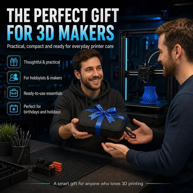Alt view image 7 of 7 - 3D Printer Accessories Tool Kit - 58 Pcs Solve 99% Print Failure Cleaning | Printing Tools with Scraper Brush Plier Needles Cutter for Unclog Nozzle Support Removal Model Finish for All FDM Printers