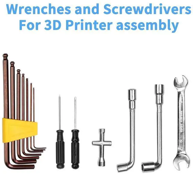 Alt view image 4 of 7 - Creality 3D Printer Tool Kit with Case 35Pcs with Cleaners Filament Slicer Print Head Wrench Extruder Nozzles SD Card Reader Starter 3D Printer Accessories ABS Storage Box Tool Set