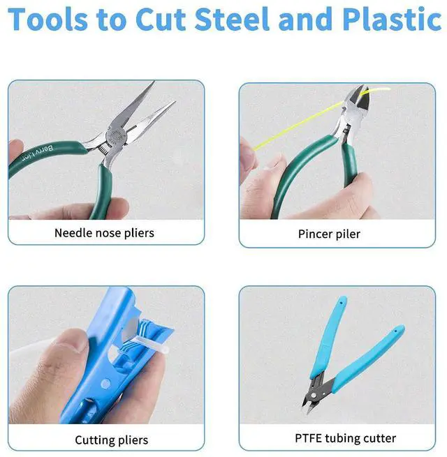 Alt view image 2 of 7 - Creality 3D Printer Tool Kit with Case 35Pcs with Cleaners Filament Slicer Print Head Wrench Extruder Nozzles SD Card Reader Starter 3D Printer Accessories ABS Storage Box Tool Set