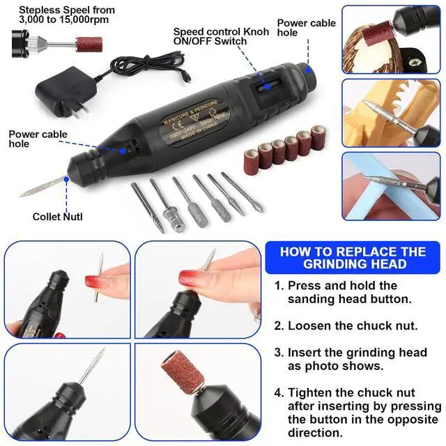 Alt view image 3 of 7 - 135PCS 3D Printer Tools Kit,3D Printer Accessories for 3D Printer Modeler Basic Tools Diverse,Including Nozzle Cleaning Kit,Polishing Machine,Deburring Tool for Remove/Trim and Finish 3D Print