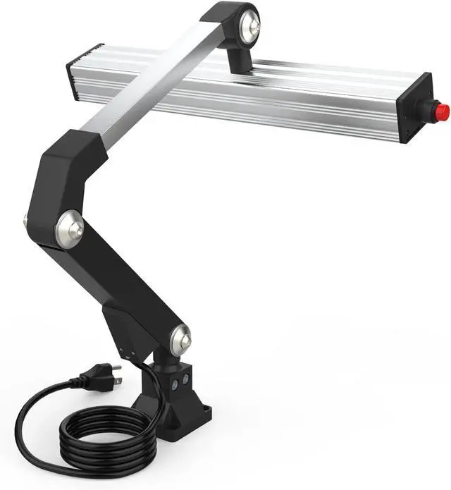 Alt view image 4 of 7 - Led Work Light 24W 20in Long Arm Aluminum Alloy Waterproof Table Lamp for Machine Tool CNC Lathe Drilling Machine, US Plug