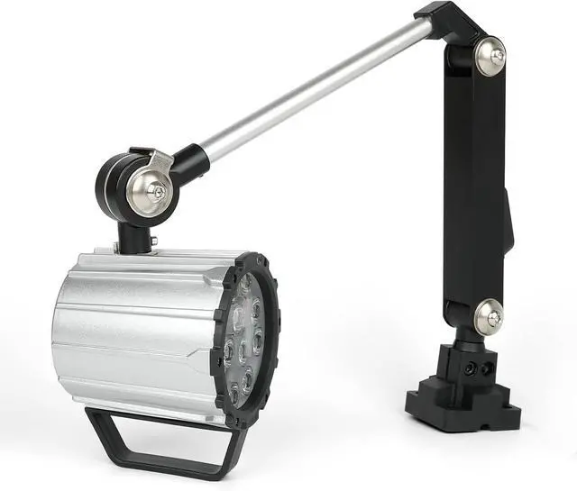 Alt view image 4 of 5 - Articulating Led Work Light, 18W Machine Lights, 1800 Lumens Flexible Wood Lathe Light Drill Press Lighting 110-220v