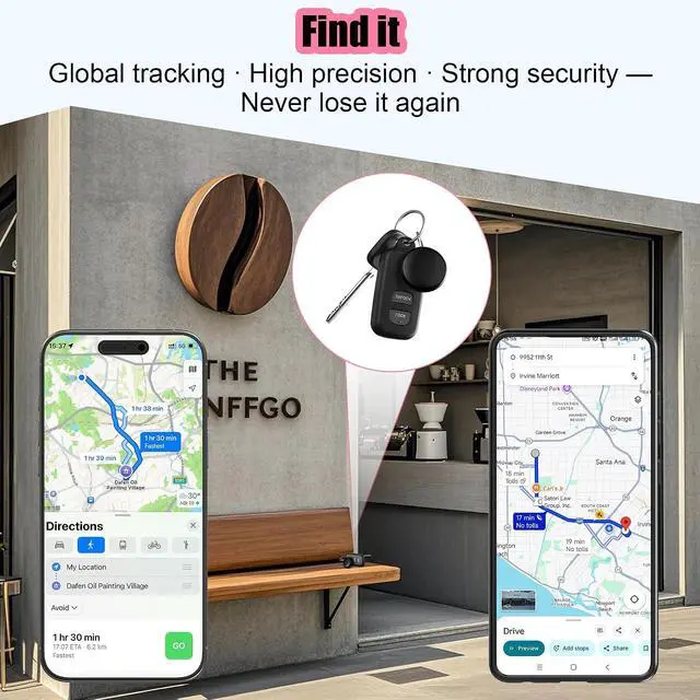 Alt view image 5 of 7 - 2026 Tracker Smart Tags Android & iOS-4 Packs,Dual System Bluetooth Luggag Tracker Keys Finder/Item Locator Work with Apple Find My (iOS)&Google's Find Hub(Android) for Key,Backpack,Luggage Black