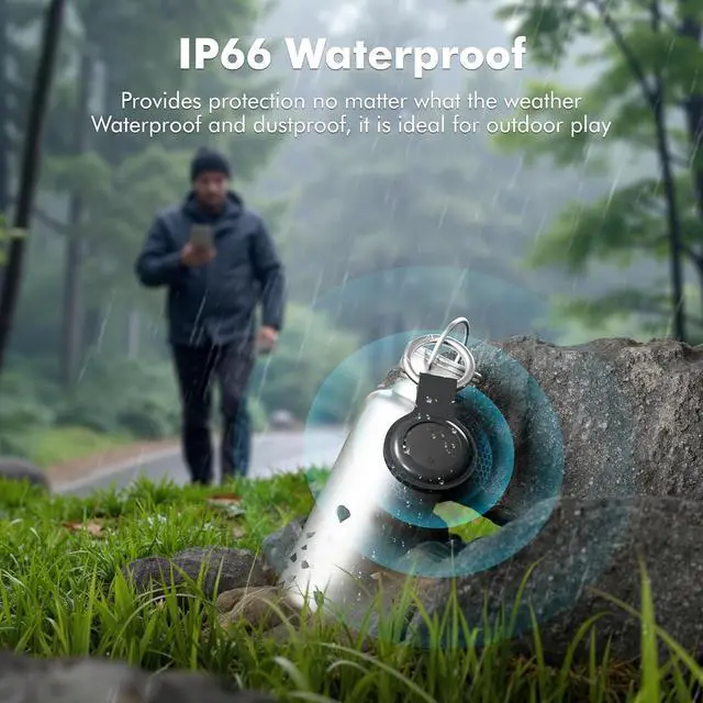 Alt view image 2 of 7 - Bluetooth Tracker 4-Pack Smart Tag for Android & Samsung | 3-Year Battery Life, IP66 Waterproof,100db, Item Finder for Keys, Wallet, Luggage. Works with Google Find Hub.