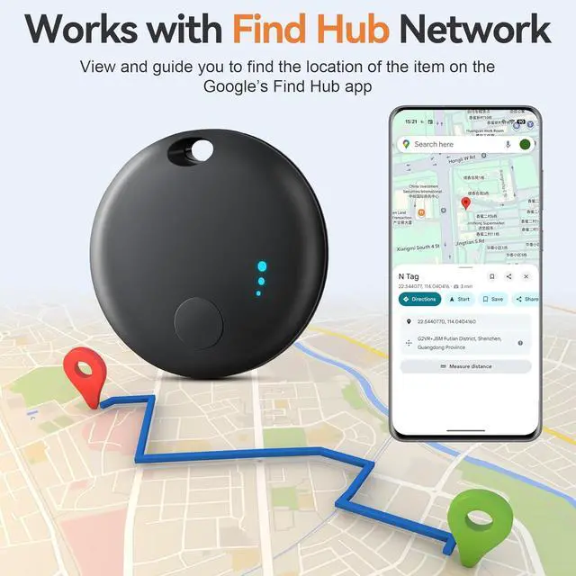 Alt view image 6 of 7 - Smart Tags-4 Pack Android, Air Tracker Tags for Android, Bluetooth Smart Tags, Luggage Tracker Works with Google's Find Hub App, Key Finders Item Locator for Keys, Wallets, Suitcases