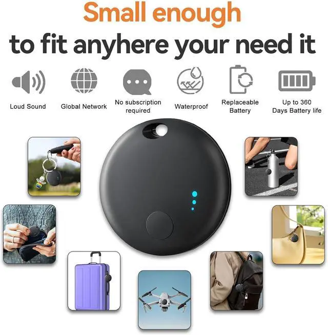 Alt view image 2 of 7 - Smart Tags-4 Pack Android, Air Tracker Tags for Android, Bluetooth Smart Tags, Luggage Tracker Works with Google's Find Hub App, Key Finders Item Locator for Keys, Wallets, Suitcases