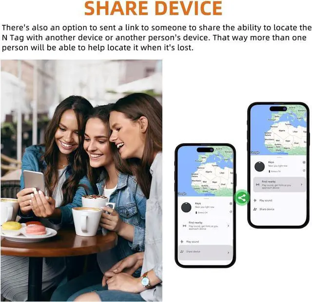 Alt view image 5 of 7 - Smart Tags-4 Pack Android, Air Tracker Tags for Android, Bluetooth Smart Tags, Luggage Tracker Works with Google's Find Hub App, Key Finders Item Locator for Keys, Wallets, Suitcases
