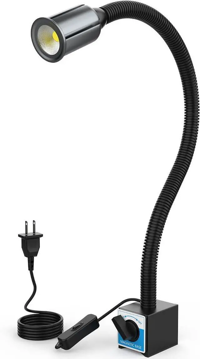 Main image of LED Magnetic Work Light, 1420lumens 20in Flexible Gooseneck Work Lamp with Strong Magnetic Base for Lathe Machines, Workbenches.