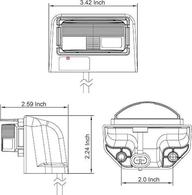 Alt view image 6 of 6 - LED Trailer License Plate Light, 12V/24V White Number Plate Lamp | Waterproof License Tag Light for Trailers, RVs ,Trucks, Boats, UTVs and ATVs