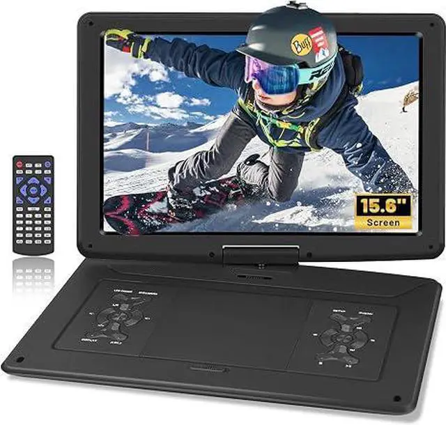 Main image of 17.9" Portable DVD Player with 15.6" Large Screen, 6Hrs Play, Black | SYNC TV/USB/SD Card, DVD Player Portable with Dual Speakers, Last Memory, Play All Discs Format Except Blu-ray