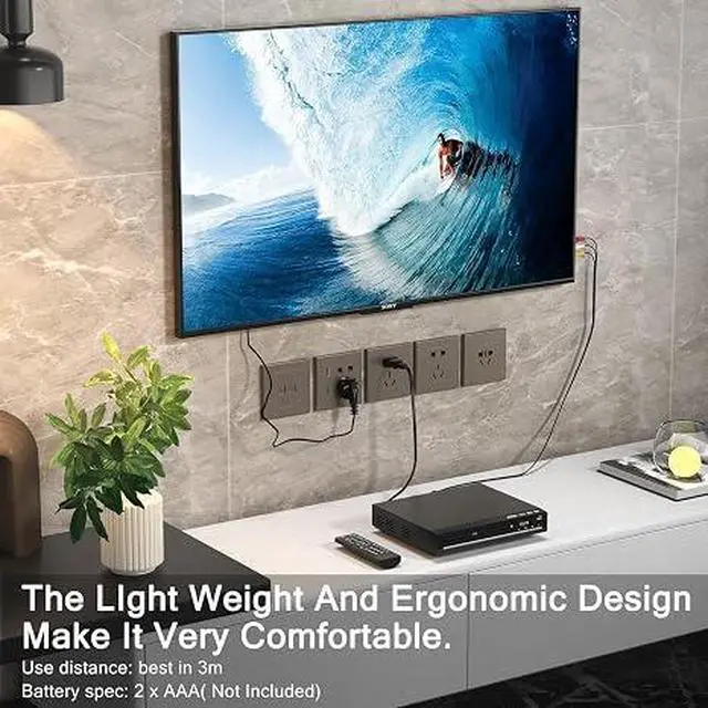 Alt view image 5 of 7 - DVD Players for TV with HDMI,Plays All Regions and Formats,CD Player for Home,Support 1080P Video/CD/DVD/VCD/JPEG/USB, Remote, HDMI and RCA Cables Included