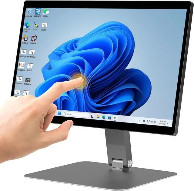 Main image of 15.6" All-in-One Desktop Computers, FHD 180°Adjustable Touchscreen Win 11 Pro Industrial Tablet PC N5095 8GB RAM/128GB ROM, HDMI 2.0 WiFi 5 Bluetooth 5.0 for Office/Automation/Kiosk/Bar/Warehouse