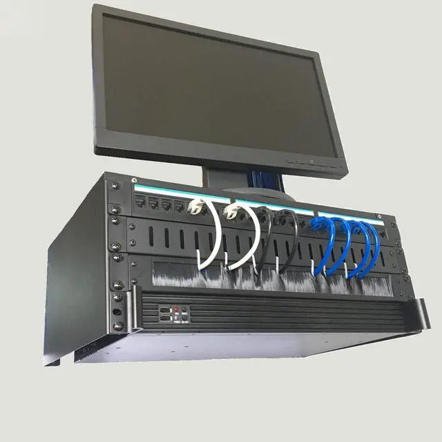 Alt view image 3 of 4 - 2 Pack-1U Brush Panel 19-inch Rack Mount Disassembled | Cable Management Panel with Brush for Cable Entry in 19" Server Rack or Cabinet Black