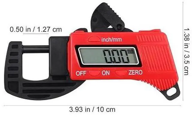 Alt view image 2 of 7 - 2pcs Thickness Gauge Caliper Micrometer Thickness Micrometer Measurement Tool for Thickness Digital Micrometer