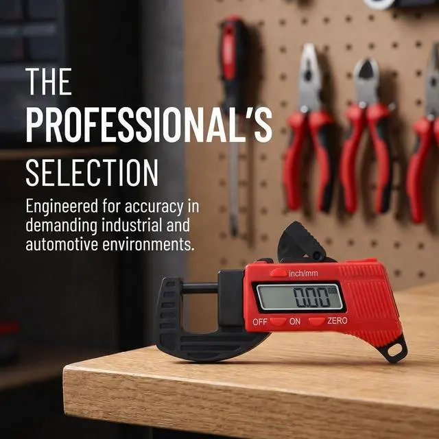 Alt view image 7 of 7 - 2pcs Thickness Gauge Caliper Micrometer Thickness Micrometer Measurement Tool for Thickness Digital Micrometer