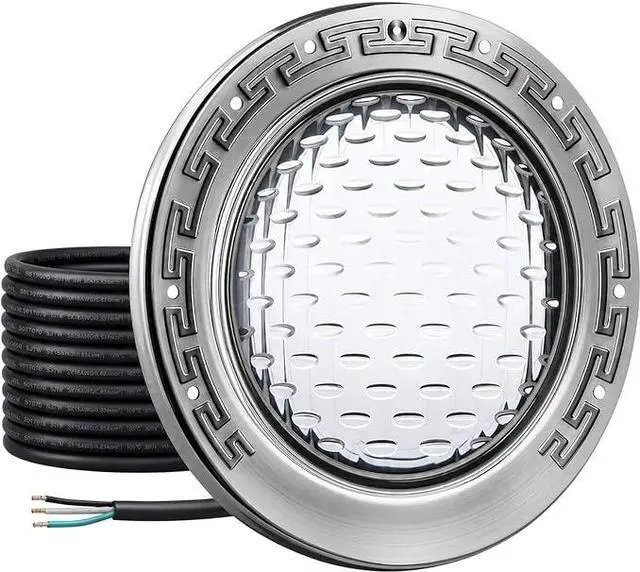 Main image of 10 Inch LED Pool Light for Inground Pools, 120V 35W Ultra-Bright White Swimming Pool Lights Replacement, Compatible with Standard 10-Inch Wet Niche, IP68 Waterproof with 50-Foot Cord