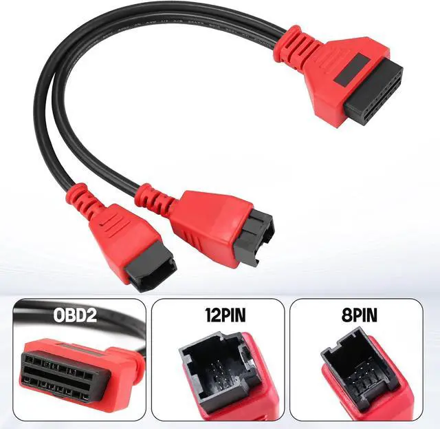 Alt view image 6 of 7 - 12+8 Cable for Chrysler, OBDII Gateway Bypass Cable for FCA SGW Vehicles | Compatible with Chrysler SGW Equipped FCA Vehicles for Diagnostic, Fit for Scanners MK808 MK808S MX808 MS906 Pro MS908S