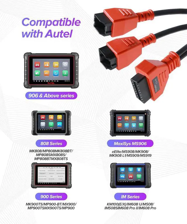 Alt view image 2 of 7 - Car Diagnostic Tool,Secutiry Gateway Bypass Cable,Obd2 Adapter,Obd2 Bluetooth Adapter,OBF Port Splitter,Compatible with MK808S MK808 MX808S MX808 MK808BT MK808BT PRO MP808S MP808 DS808
