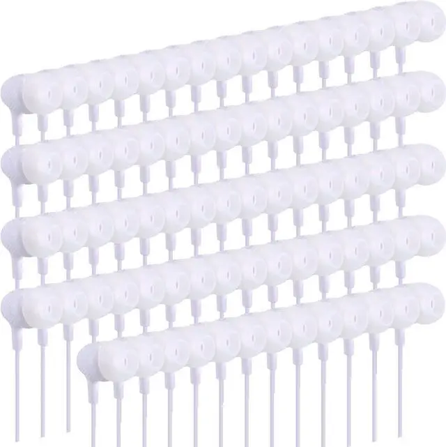 Main image of 200 Pack Earbuds Bulk Earphones 3.5 mm Classroom Headphones for Adult Assorted Colors Earbud Wired Earphone Without Mic for Adult Office Home Individually Bagged(White)