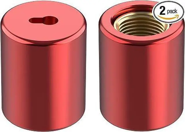 Main image of 1/4" HVAC Locking Cap for R22, Tamper-Resistant Valve Seal | Refrigerant Locking Caps, Fits R22 Valve Ports, 2-Pack