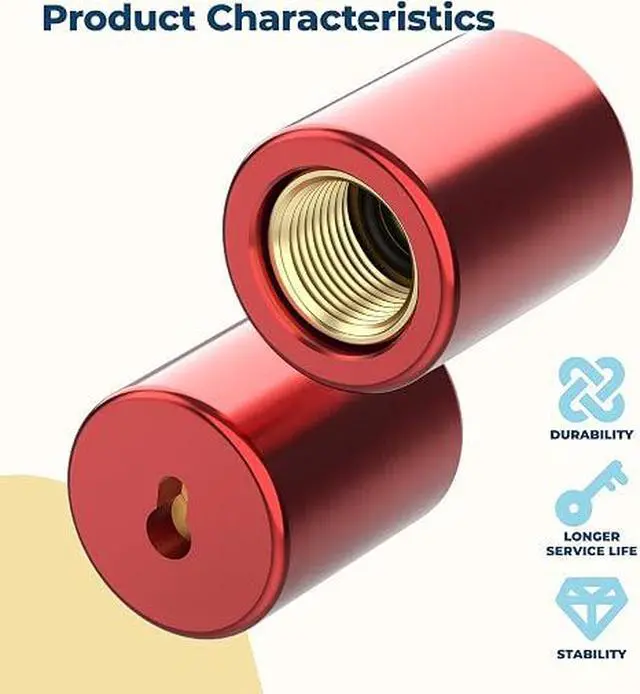 Alt view image 5 of 7 - 1/4" HVAC Locking Cap for R22, Tamper-Resistant Valve Seal | Refrigerant Locking Caps, Fits R22 Valve Ports, 2-Pack