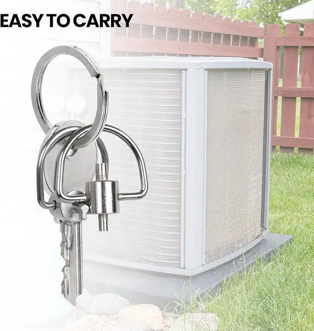 Alt view image 5 of 5 - HVAC Tools - Locking Cap Key for Refrigerant Safety Caps (3 Bits) | Valve Core Removal Tool, Compatible with 410a and R22 Refrigerant Locking Caps, Tamper Resistant, Multitool