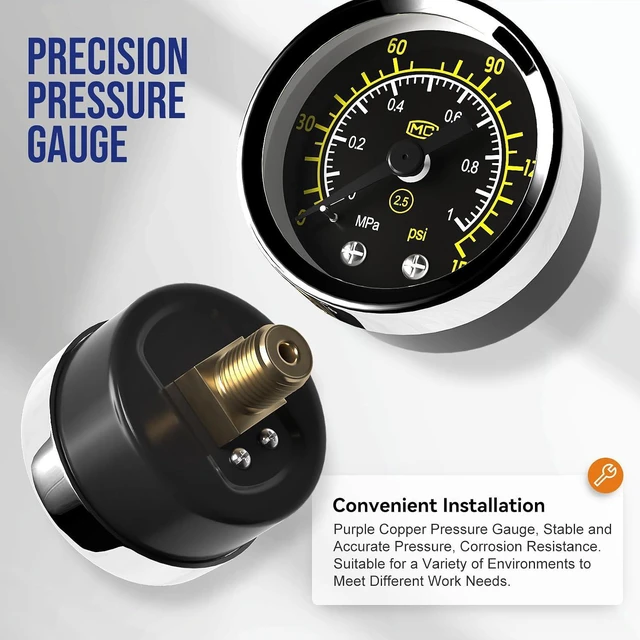 Alt view image 7 of 7 - NPT 3/4" Air Compressor Water Separator Filter Pressure Regulator AC4010-06,Pneumatic Compressed With Gauger Accessories,Semi-auto Drain Kit